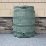 Green rain barrel